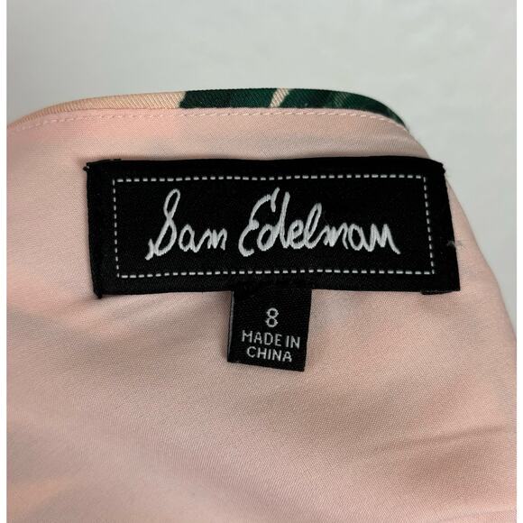 Sam Edelman Sleeveless Flamingo Print Midi Dress Tropical Vacation Size 8 - Picture 5 of 6